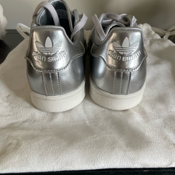 Stan Smith Adidas silver leather sneakers - Picture 4 of 8